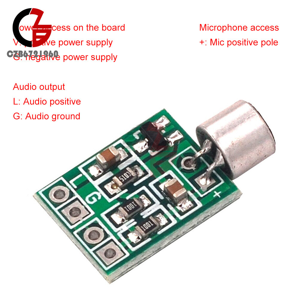 Mini Microphone Audio Amplifier Module Speaker Circuit Board DC 2.5V-9V