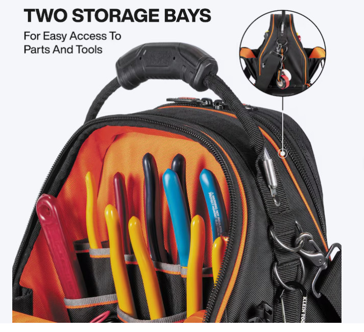 Klein Tools Tool Runner Tool Bag – 39 Pockets, Durable Storage
