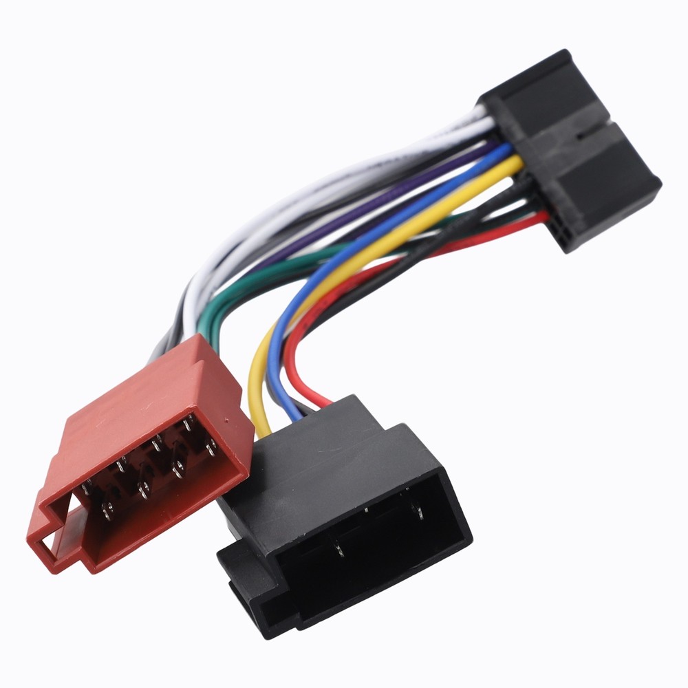 ISO Adapter Cable for AEG Car Stereo Easy to Use Non Deformation Black