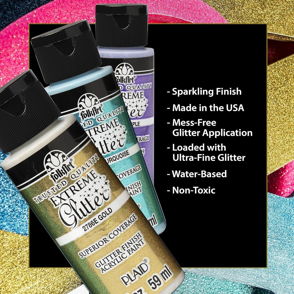 Extreme Glitter Paint Set - Artist & Beginner Friendly