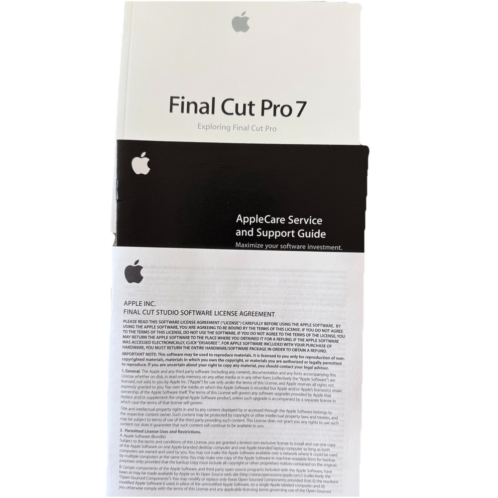 Final Cut Studio Academic Version Complete Box Set Mac Vintage Apple Collector