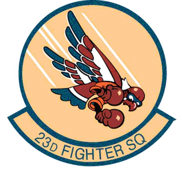 USAF 23rd Fighter Squadron Self-adhesive Vinyl Decal