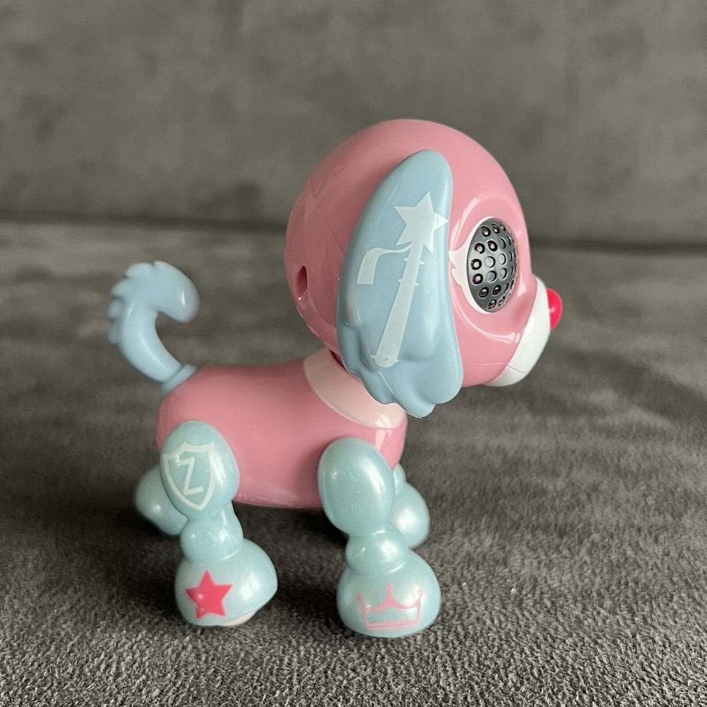 Zoomer Zupps - Tiny Pups - Light Blue and Pink Interactive Puppy Dog