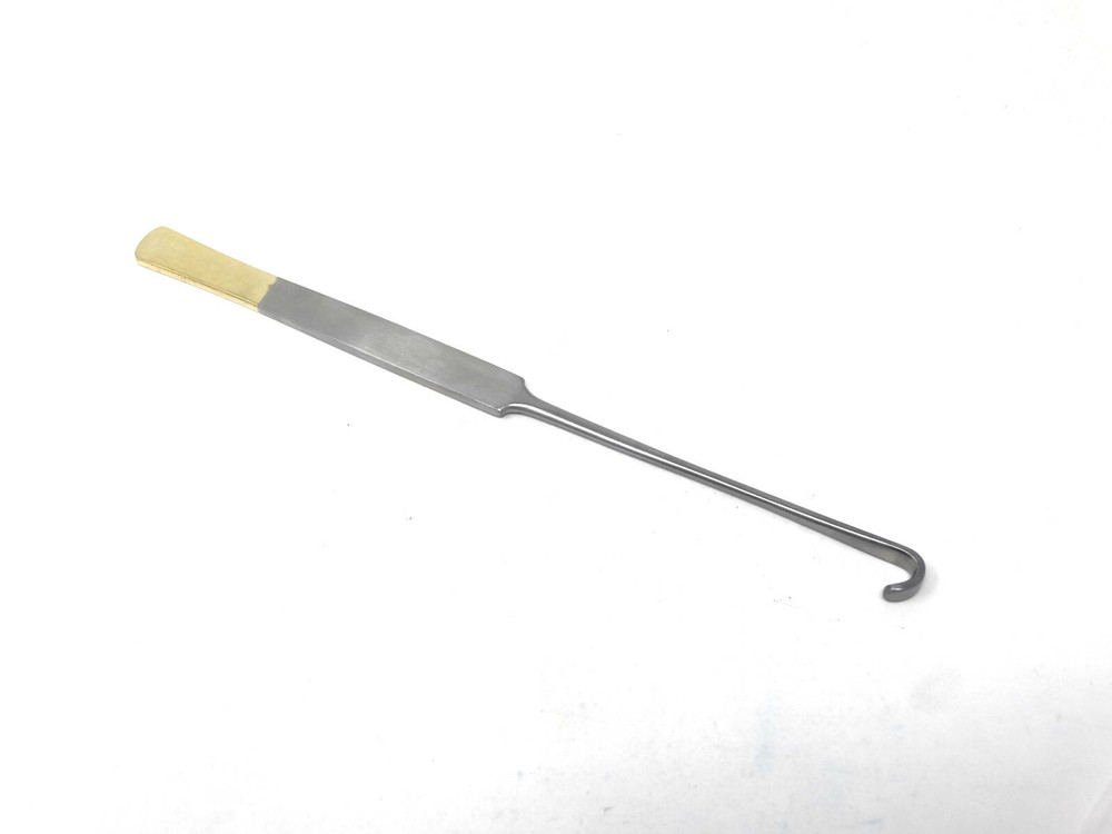 3pc NEW GERMAN STAINLESS GOLD HANDLE SPAY PACK SNOOK OVERIECTOMY HOOK-A+QUALITY