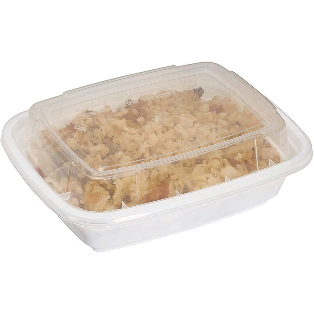 450 Pack - White Meal Prep Containers Rectangle Containers with Lids 12 oz.