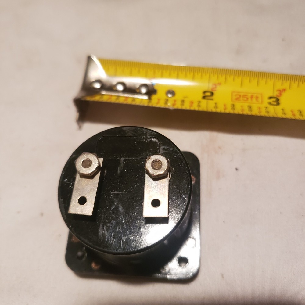 Roller Smith Dc Ampere Meter Panel Military Small