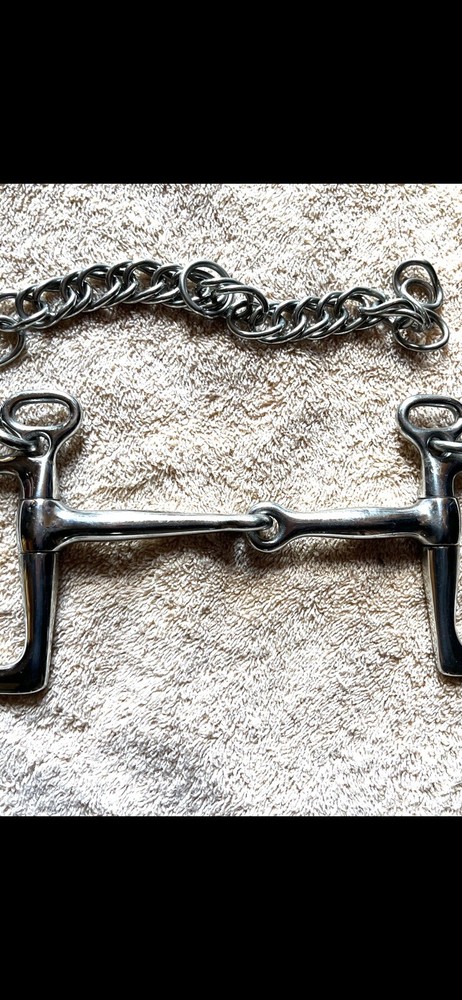 5” English Kimberwick Snaffle Bit With Chain