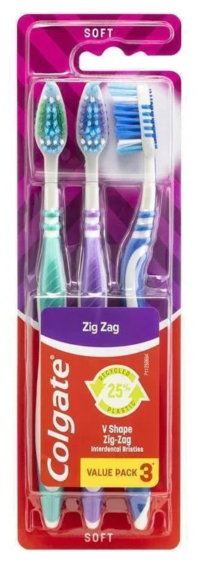 NEW Colgate 3 Pack Soft Brush Toothbrushes
