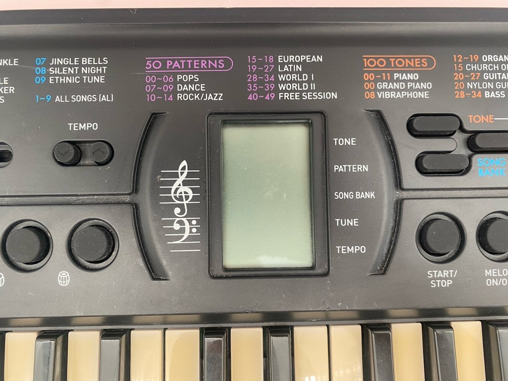 Casio SA-76 44-Key Mini Keyboard 100 Tones 50 Rhythms Tested