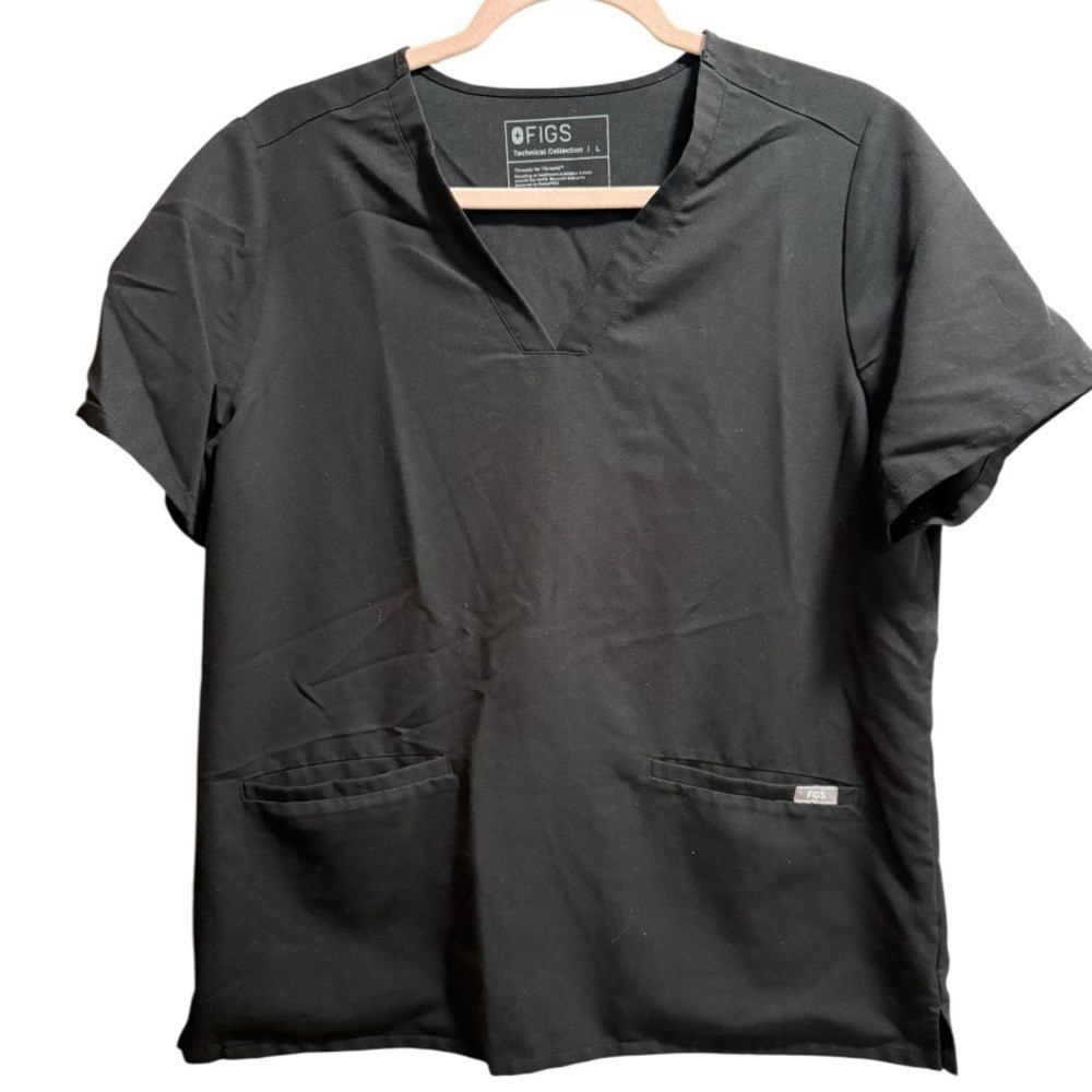 Black Large Figs Technical Collection Scrub Set EUC