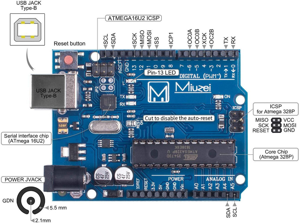 Starter Kit Compatible with Arduino Projects with Microcontroller LCD1602...