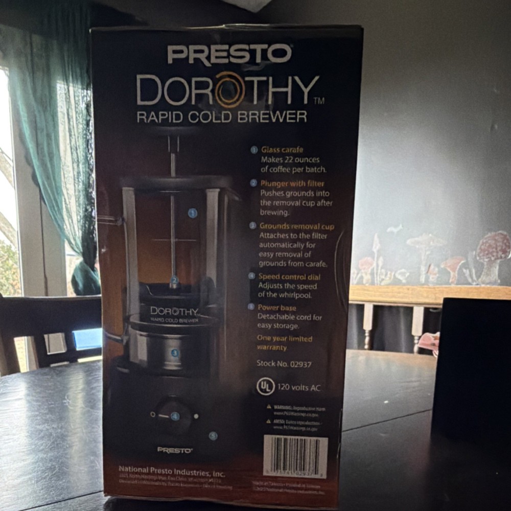 Presto Dorothy Rapid Cold Brewer Coffee Maker
