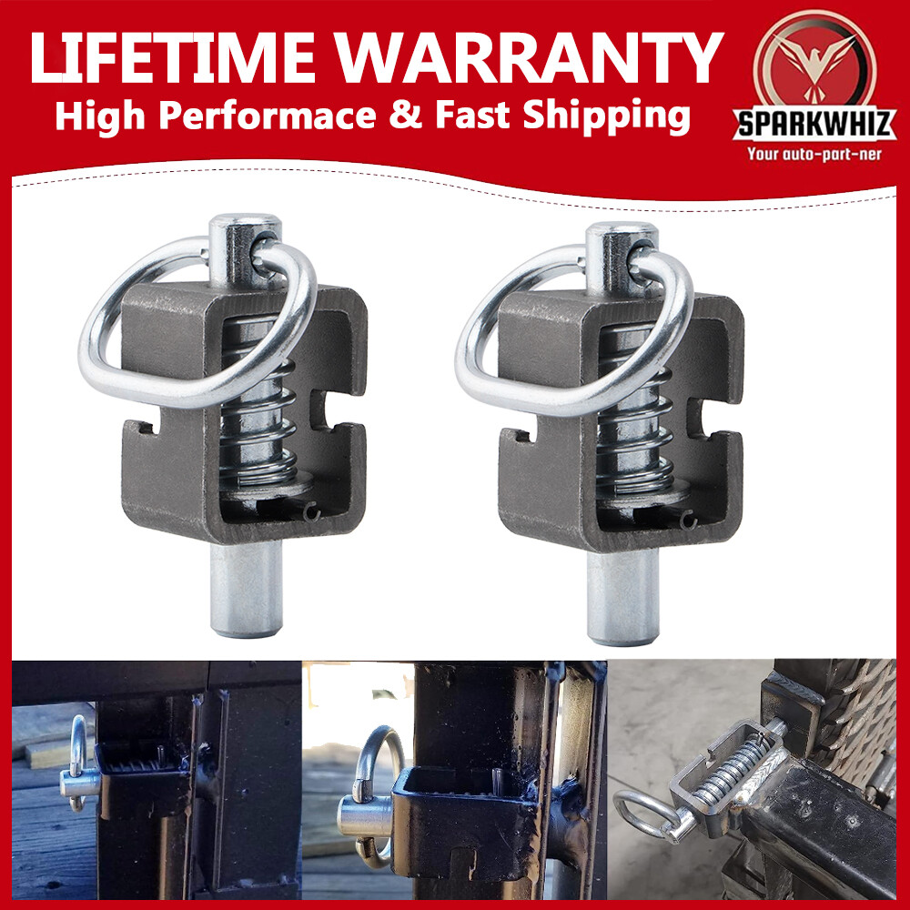 2x SPARKWHIZ Spring Latch Lock Weld-On Spring Latch Assembly Trailer Gate Latch