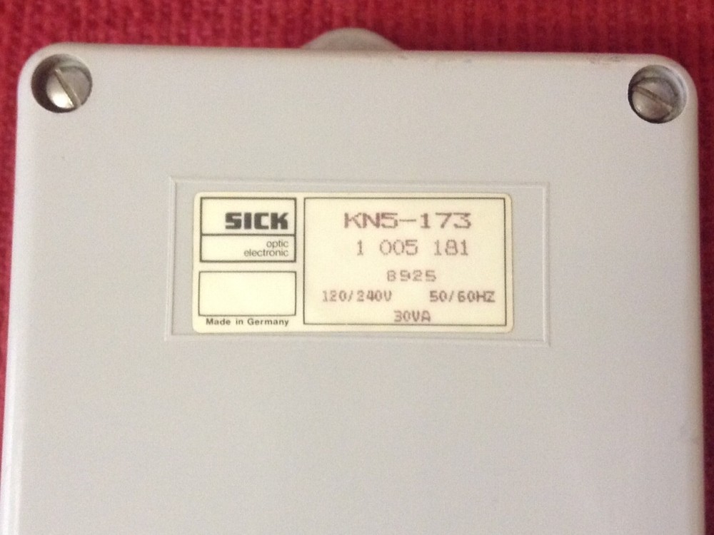 SICK- Optic Electronic - Power Supply - Model #KN5-173 - 120/240 Volt DC