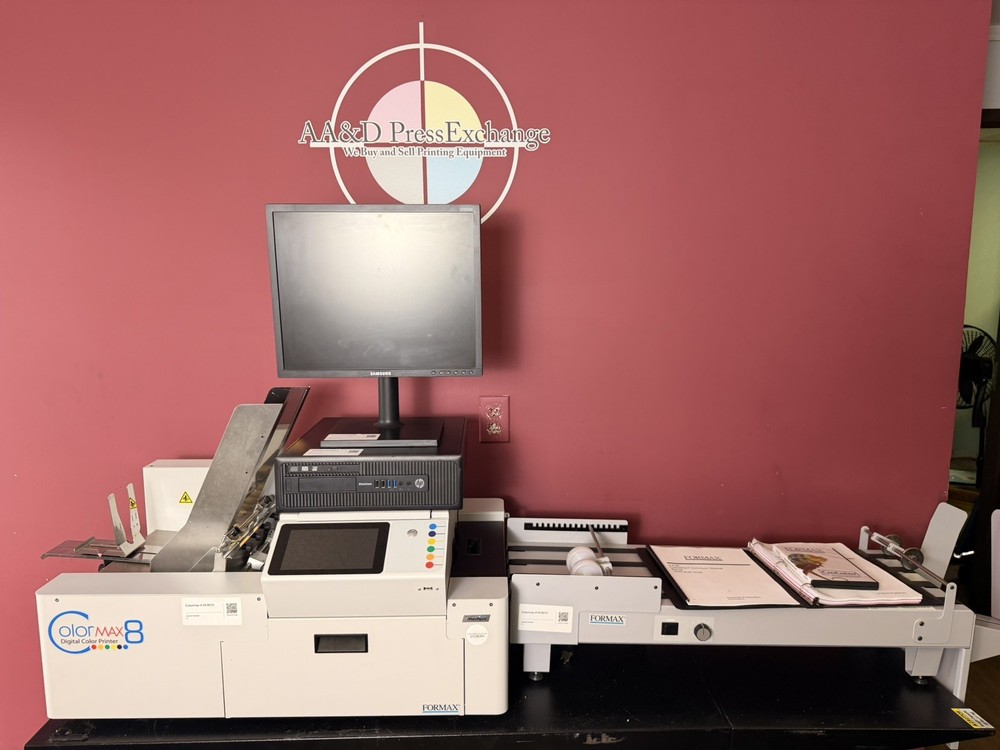 Low Meter 42k Formax Colormax 8 Digital Color Printer