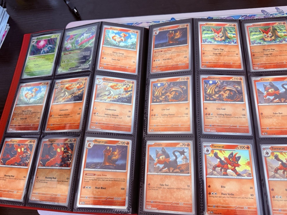 Temporal Forces Complete Base master Set Reverse Holos, EXS with 9 pocket binder