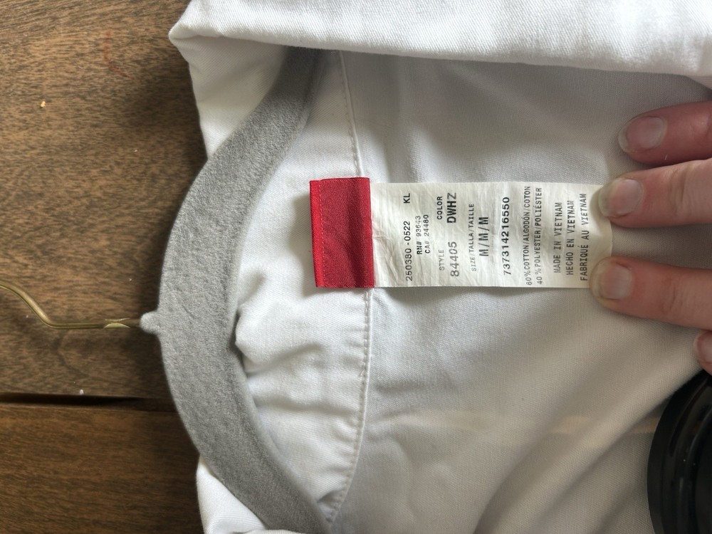 Dickies Lab Coat Women’s Size Medium White Long Sleeve Button Up Pockets