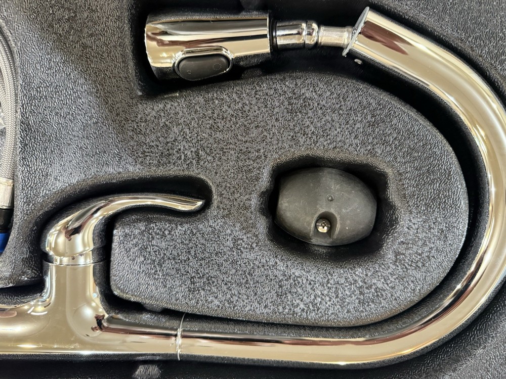 Glacier Bay Clare Single Handle Pull Down Laundry Utility Faucet in Chrome