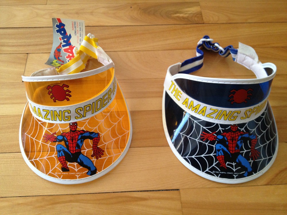 SPIDERMAN SUN VISORS 1982