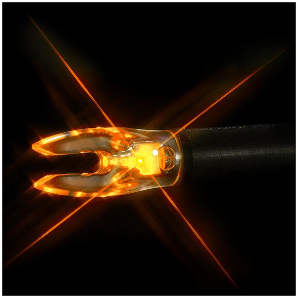 Nockturnal Fit Universal Size Orange Lighted Nock 3-Pack