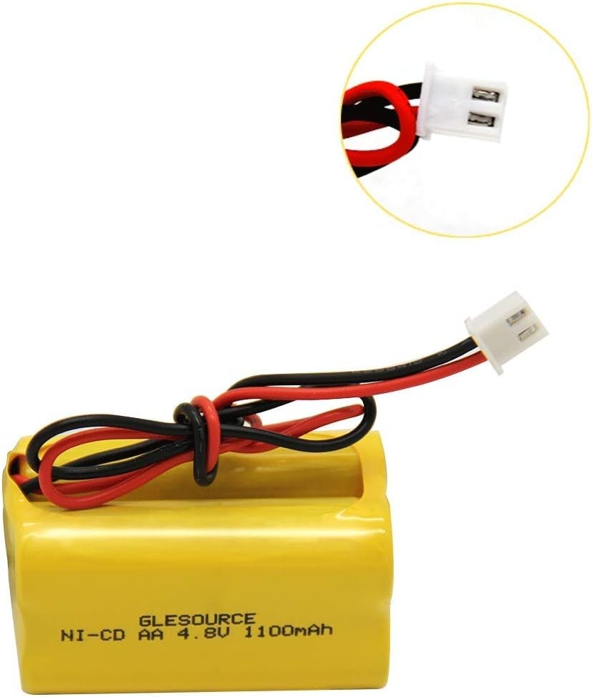 TWO PACK - EMERGENCY EXIT LIGHT SIGN 4.8V 1100mah NiCad BATTERY