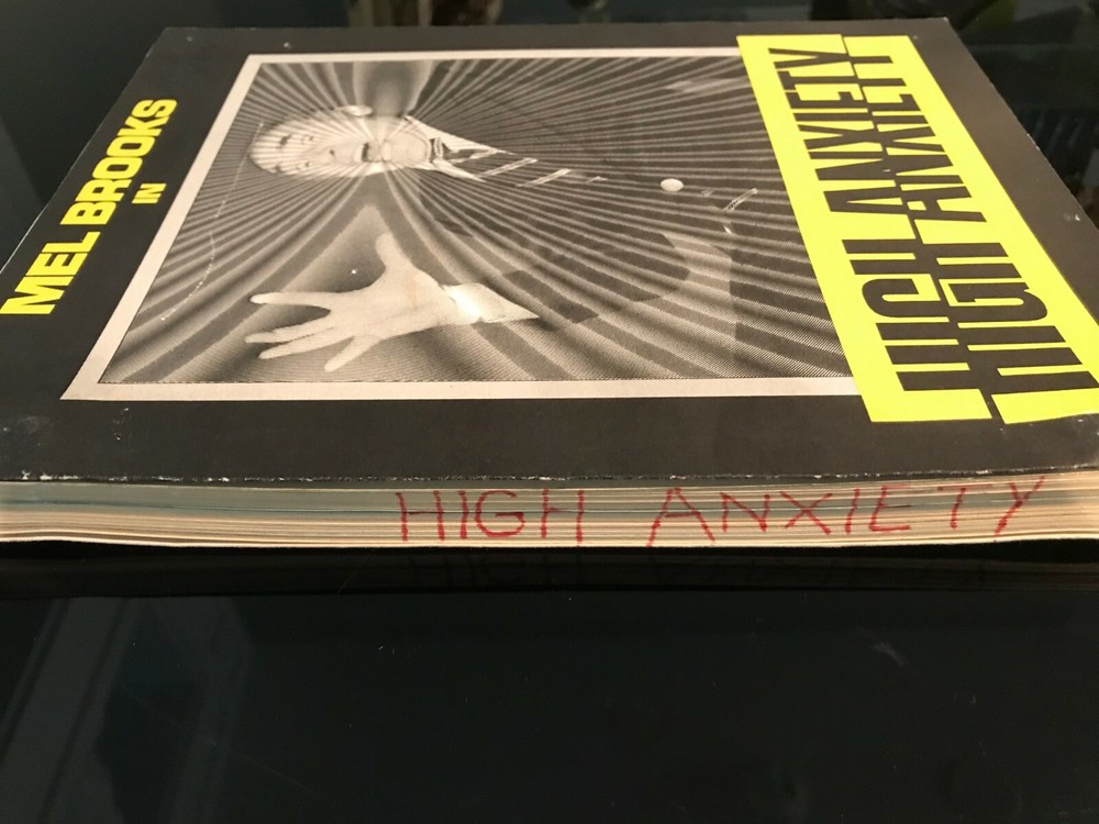 Movie Screenplay High Anxiety 1977 Original Script Mel Brooks