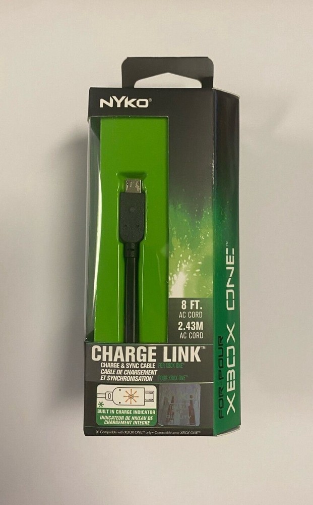 Nyko Charge Link - Micro-USB Controller Charge and Sync Cable for Xbox One