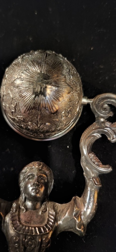 Vintage silver plated double Cup wedding Toasting Goblet Cup - Unsigned