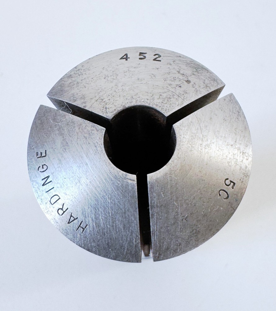 .452" HARDINGE 5C Round Collet Internal & External Threads .452" USA