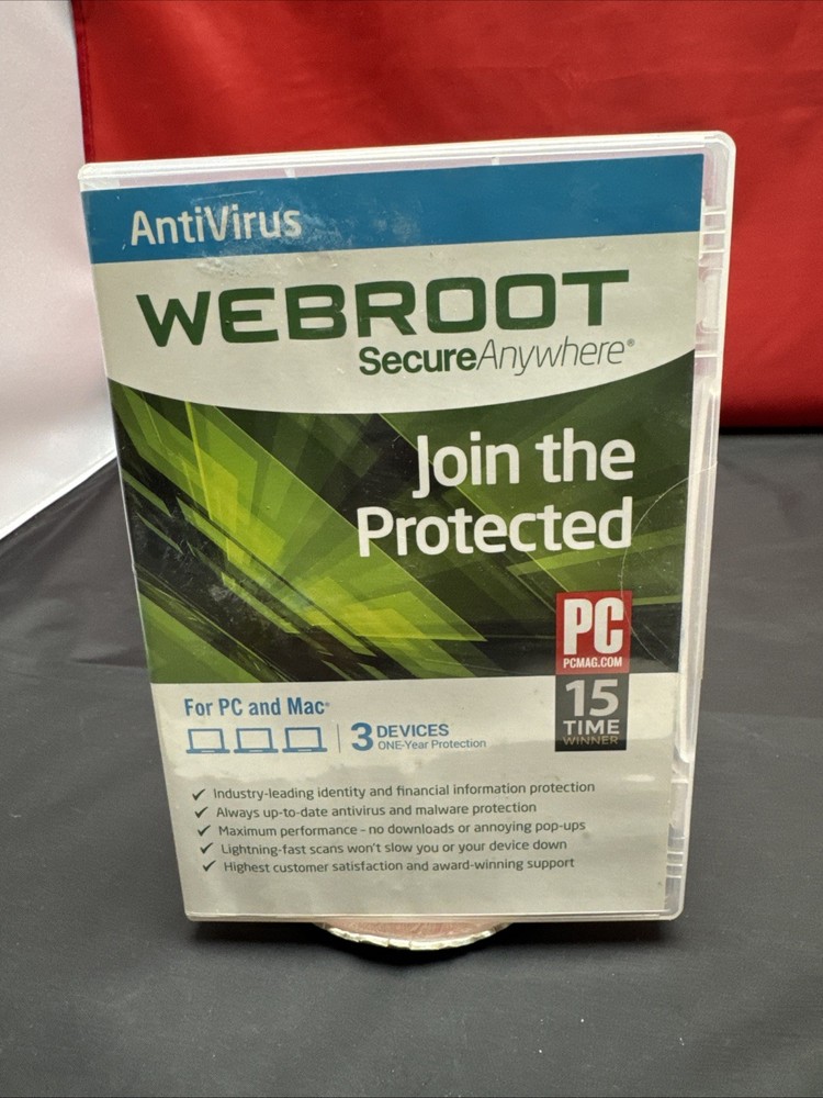 Webroot SecureAnywhere Antivirus Software 2021 for 3 Devices - PC/Mac