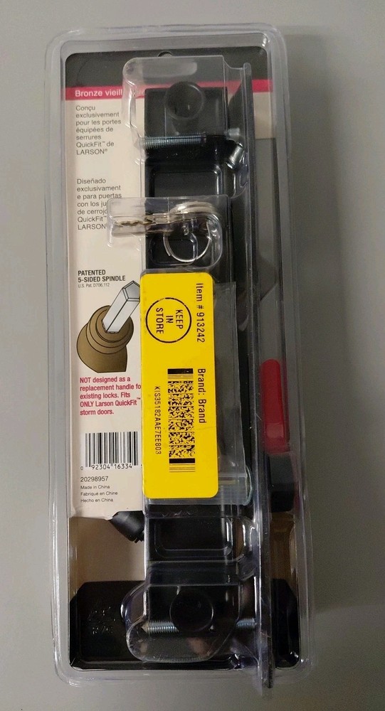 Larson Aged Bronze Quickfit Straight Handle Set