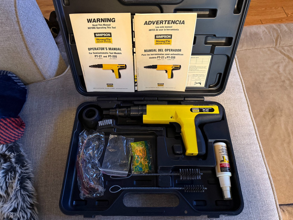 Simpson Strong-Tie PT-27 Anchor System 27 Caliber Tool Kit  - NEW
