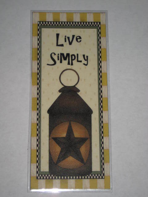 PRIMITIVE LAMINATED BOOKMARK LIVE SIMPLY- PLP4