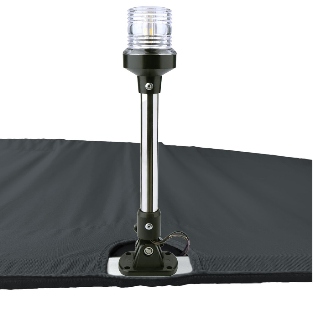 4 Bow 8 ft Pontoon Bimini Top Replacement Canvas Cover with Boot without frame