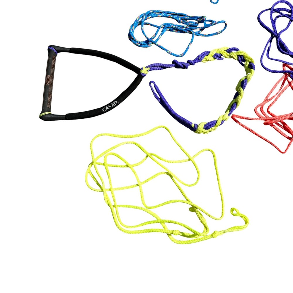 Water Ski Hy-Tech Handle and 2 Nylon Tow Ropes