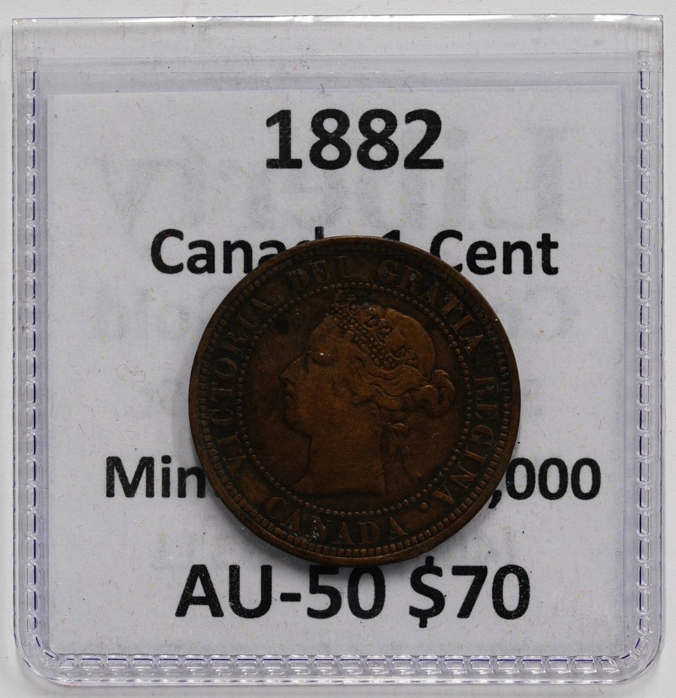 1882 Canadian Cent KM#7