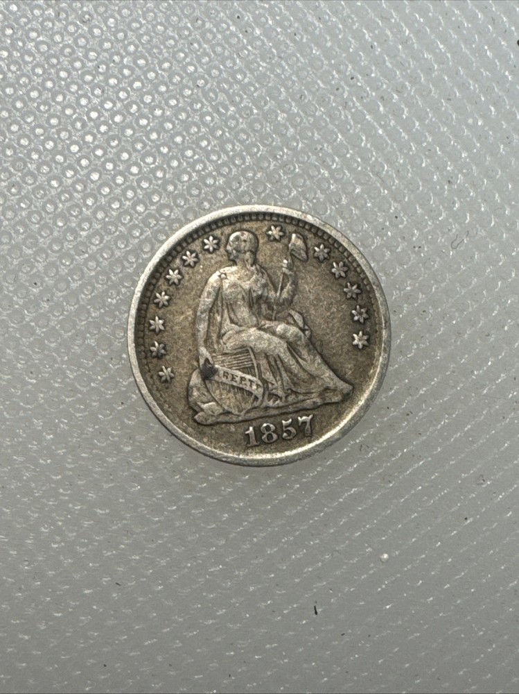 1857 Half Dime TJ