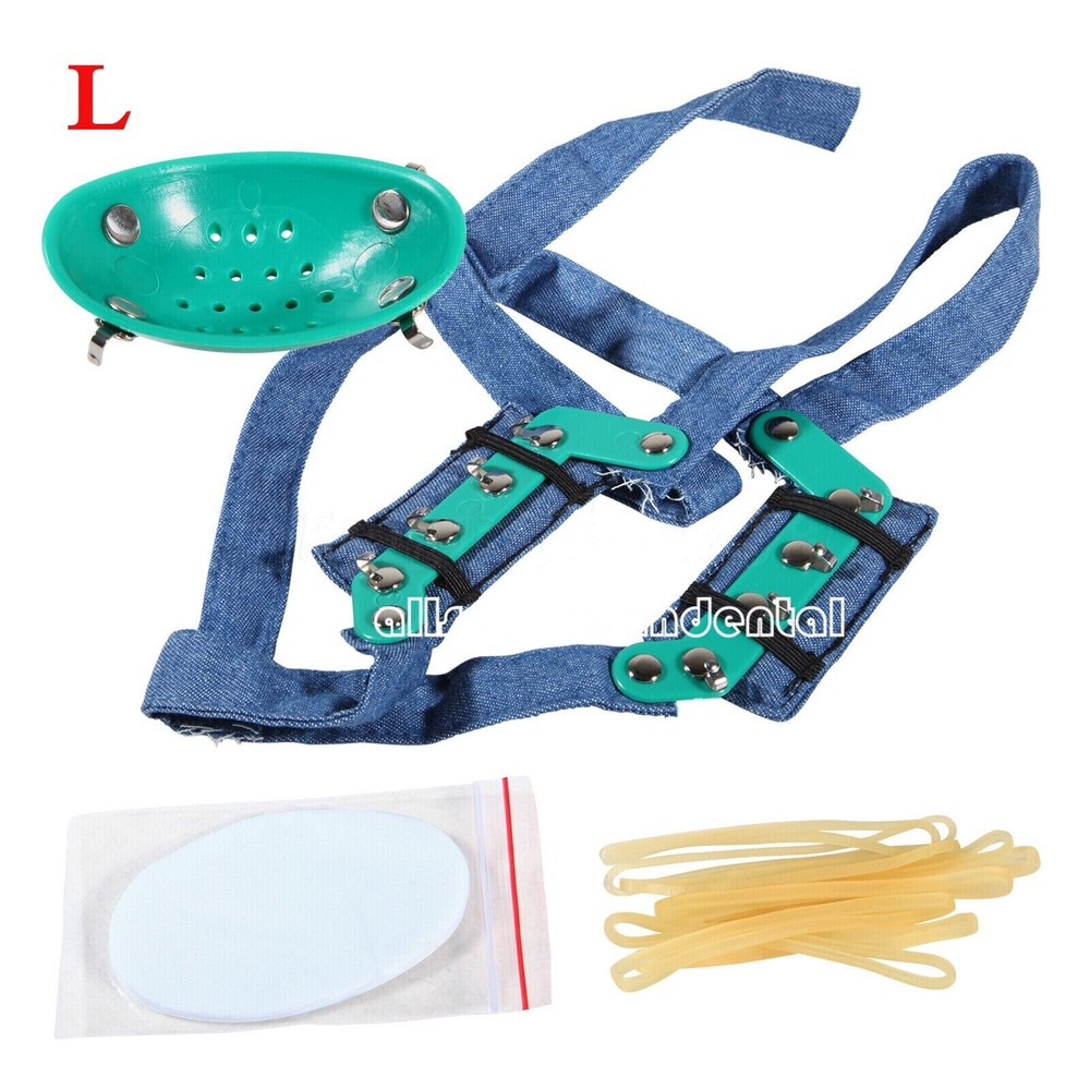Dental Orthodontic High-Pull Combination Headgear With Rigid Chin Cap Pull Strap