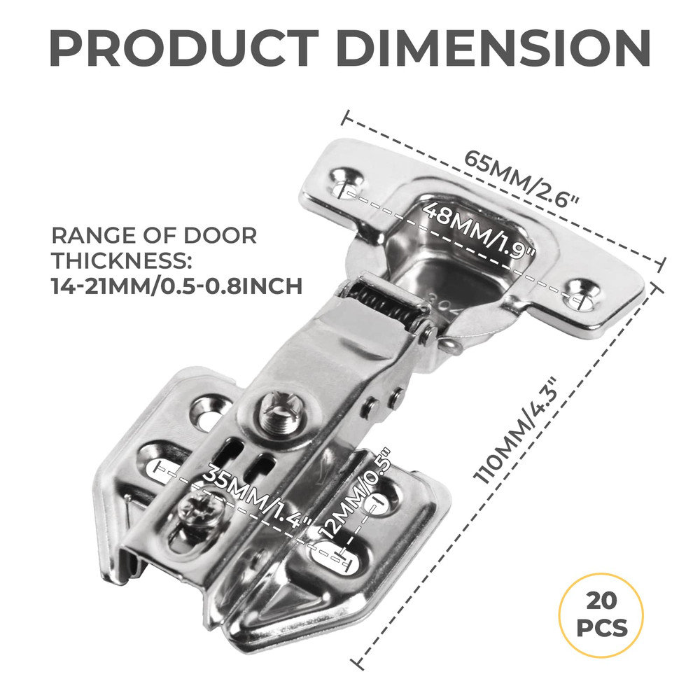 Damping Hinge Buffer Hydraulic Hinge Stainless Kitchen Cabinet Door Hinges