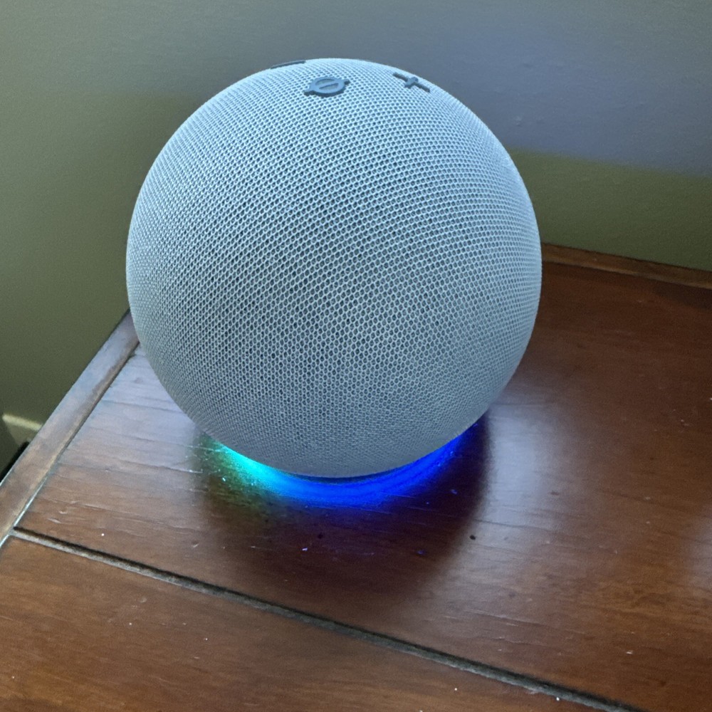 Amazon Echo Dot B7W64E Smart Speaker Twilight Blue 4th Gen Tested And Reset