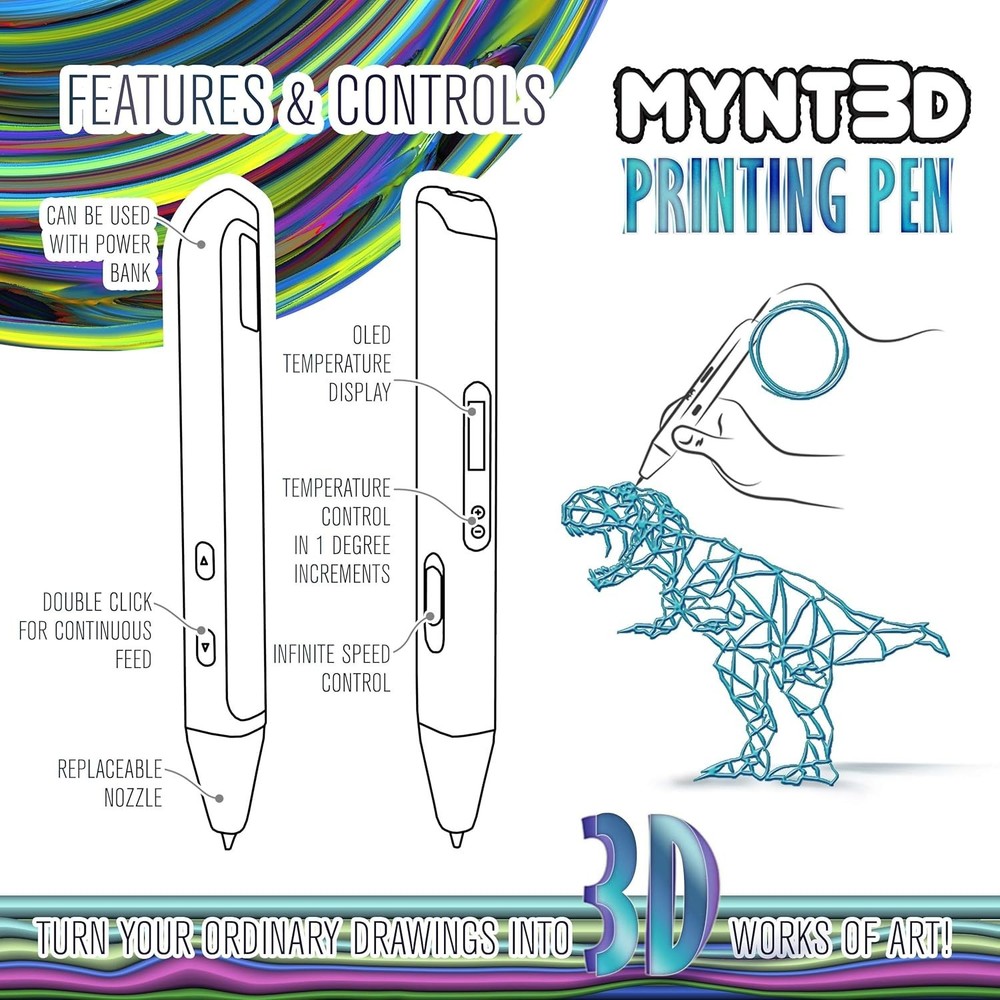 Professional 3D Pen Set with Temperature Control