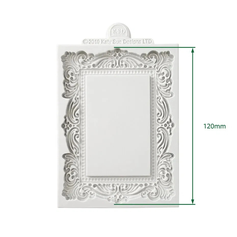 Cosmic Shimmer Silicone Mold Large Vintage Frame