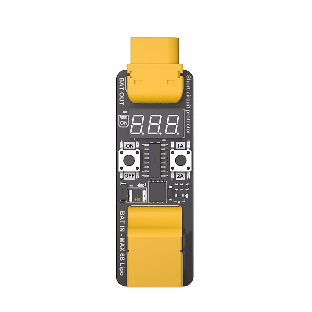 Short-circuit module switch-on contact protection output start-up protection