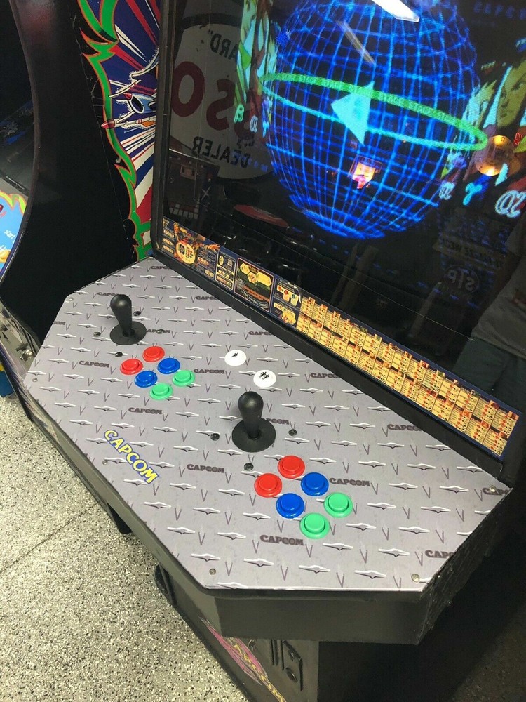 Laminated Capcom Diamond Plate Arcade Control Panel Overlay 33” X 17” (cpo)