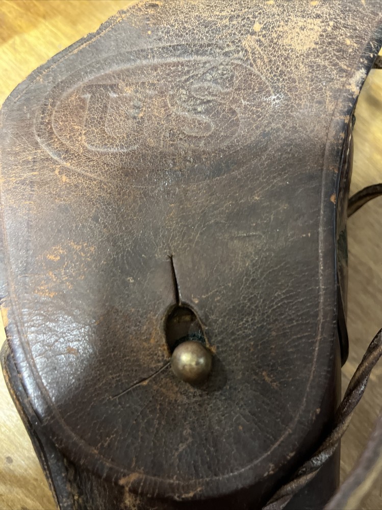 Antique 1918 US Flap Leather Holster