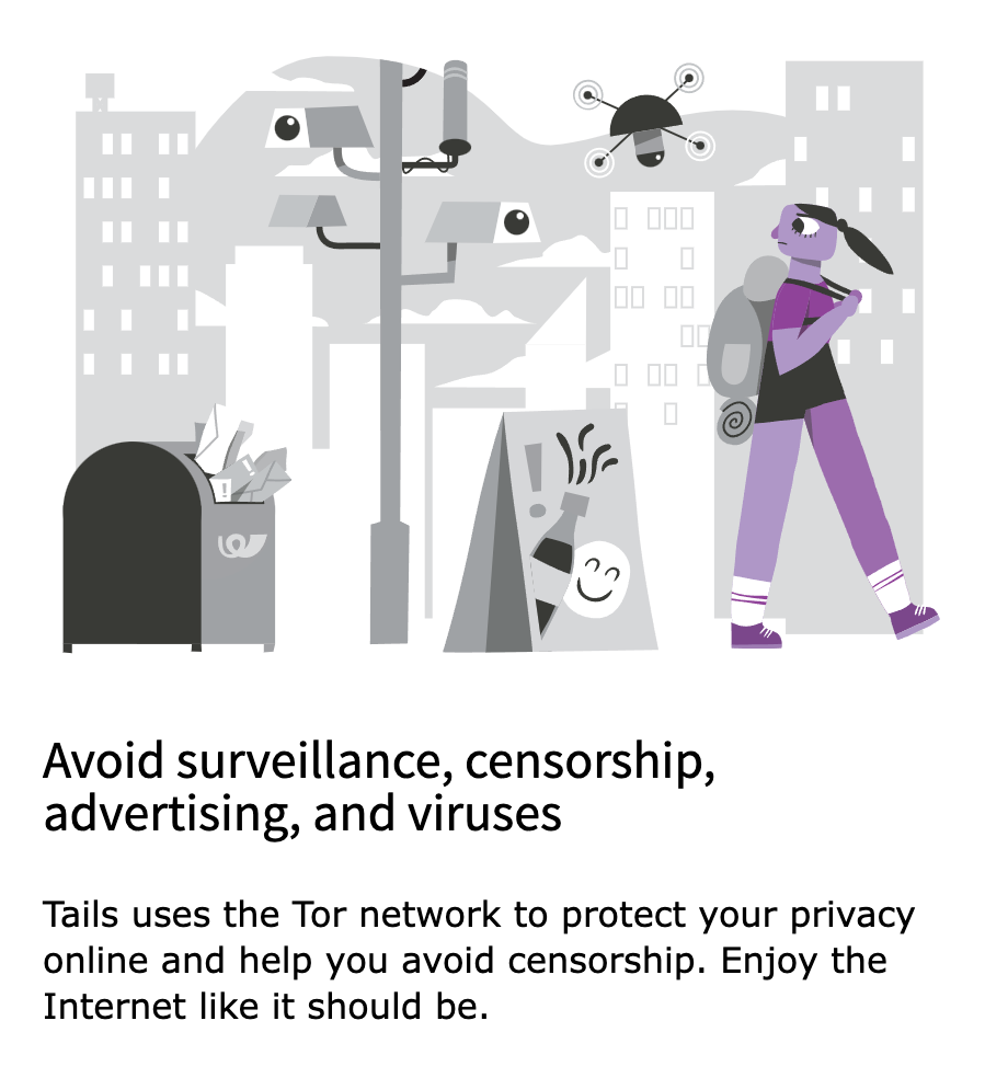 TAILS OS LINUX 6.8.1 Bootable USB Flash Drive, 64-Bit, Works on Mac & Windows PC