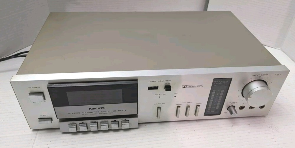 Rare NIKKO ND-500ii Vintage Cassette Deck (1981-84) *Fully Functional*