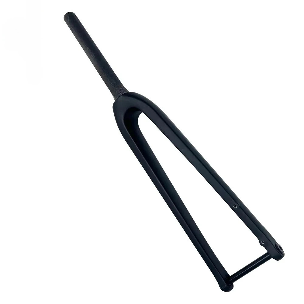 Carbon Fiber Bicycle Front Fork Thru-axle Rigid Fork with Full Internal Cable