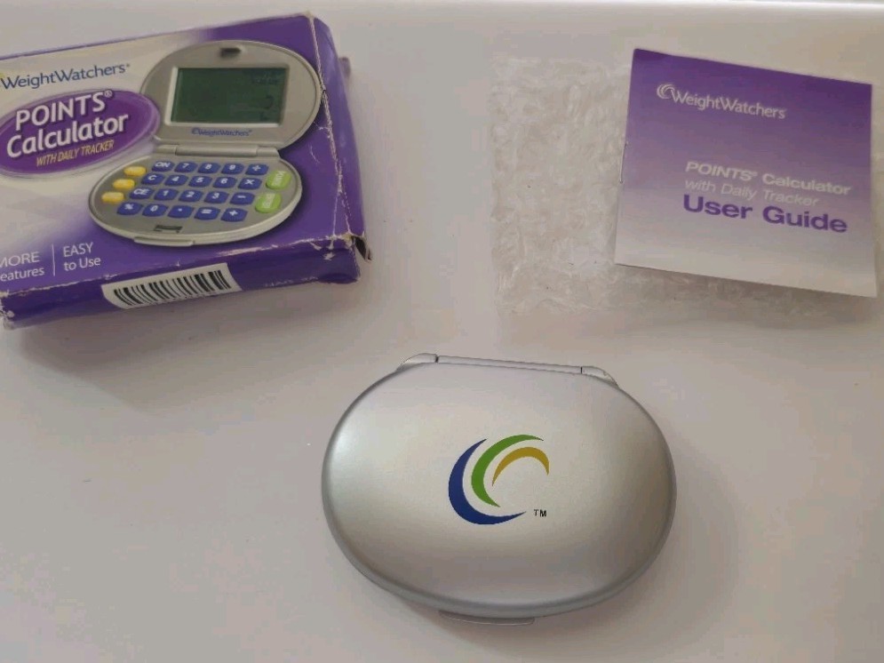Weight Watchers Points Calculator Daily Tracker Box Manual Tested 2007