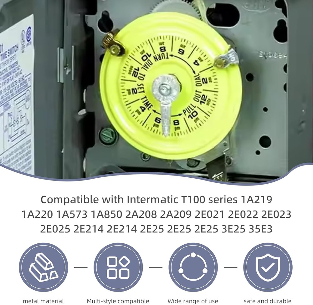 10-Pack Pool Timer On Off Clips - Time Switch Replacement Compatible with Interm